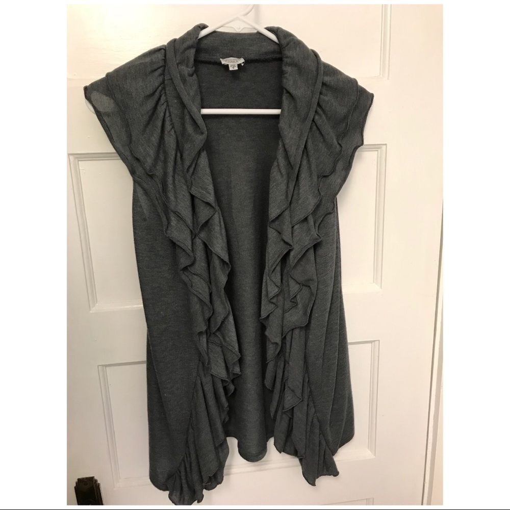 Charming Charlie ruffle vest